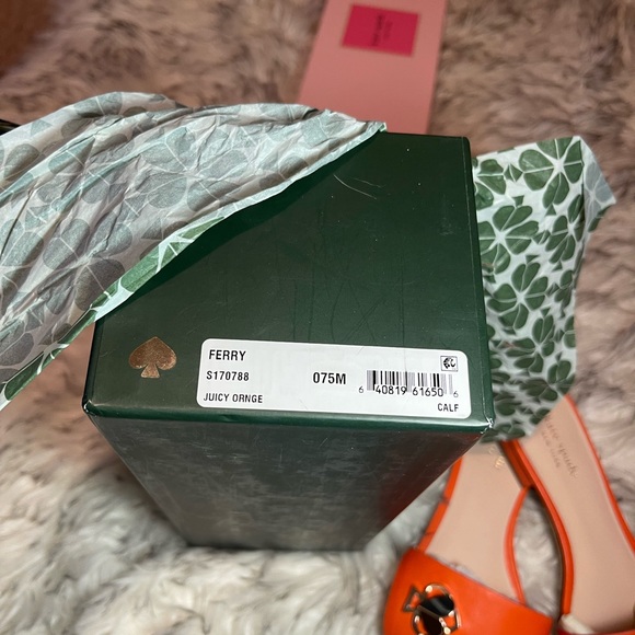 Kate Spade Ferry Juicy Orange Sandals - Picture 3 of 6